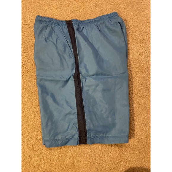 Nike Blue Drawstring Elastic Waist Mesh Lined Logo Swim Shorts Men's Size XL - Picture 4 of 7